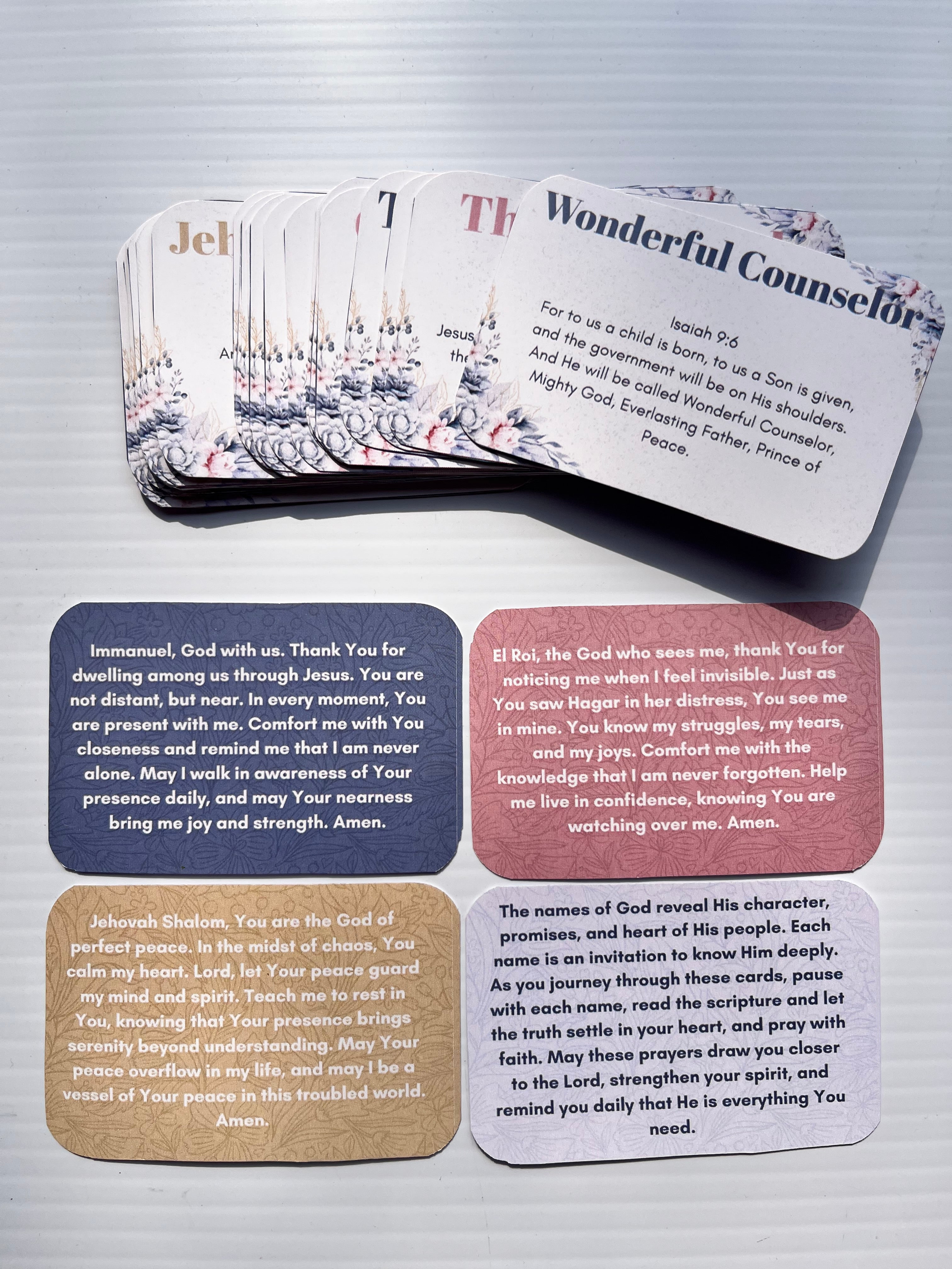 Praying the Names of God Cards