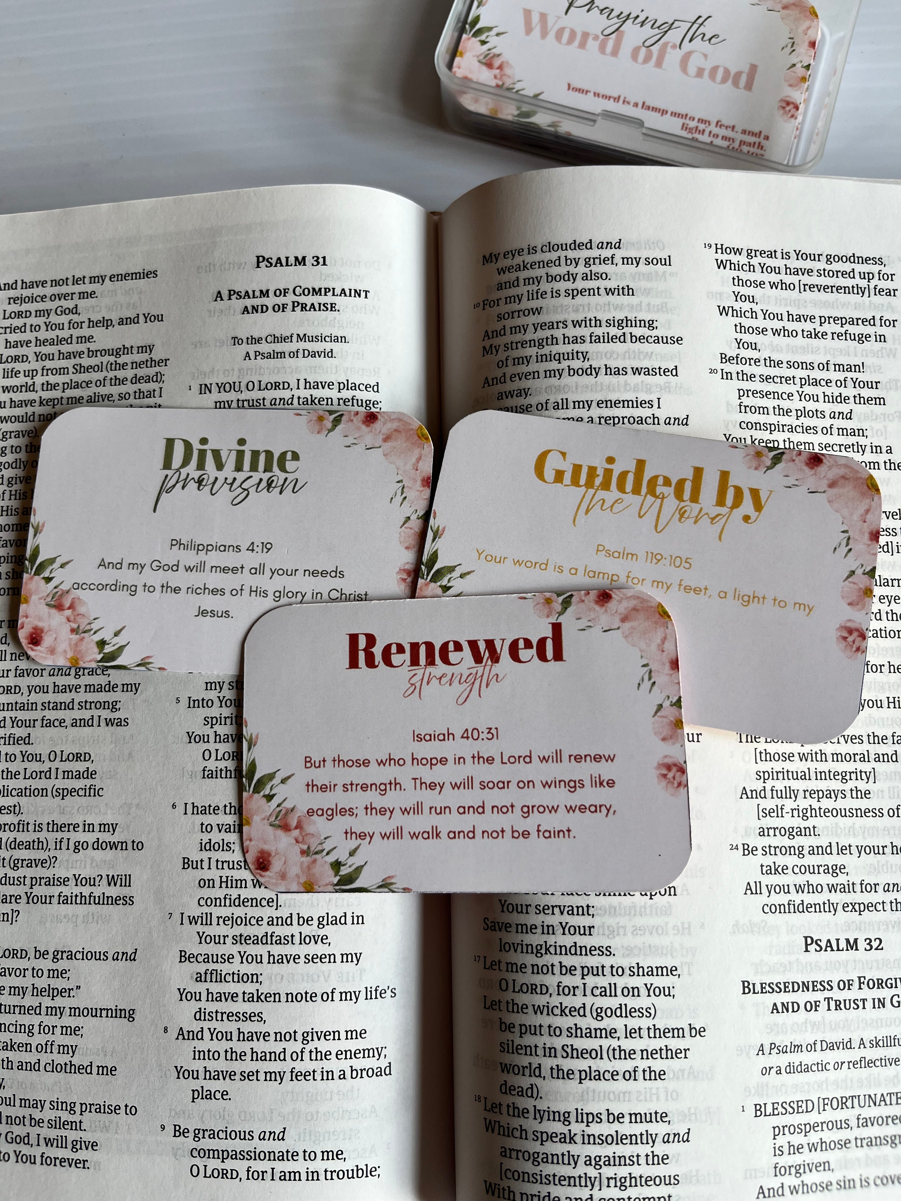 Praying the Word of God Cards